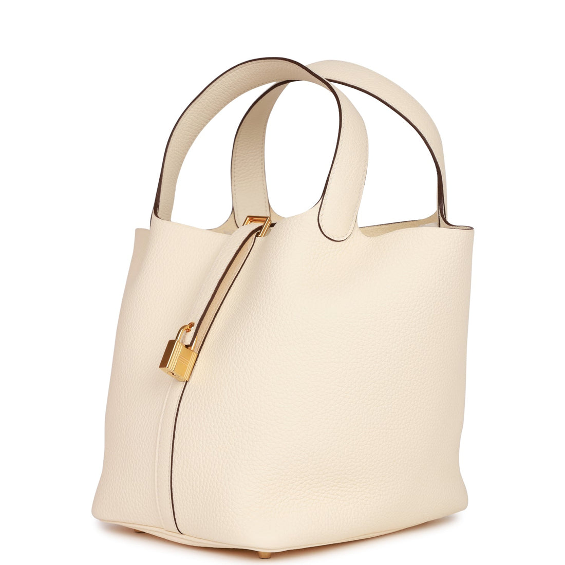 Hermes Picotin Lock 22 Nata Leather Gold Hardware