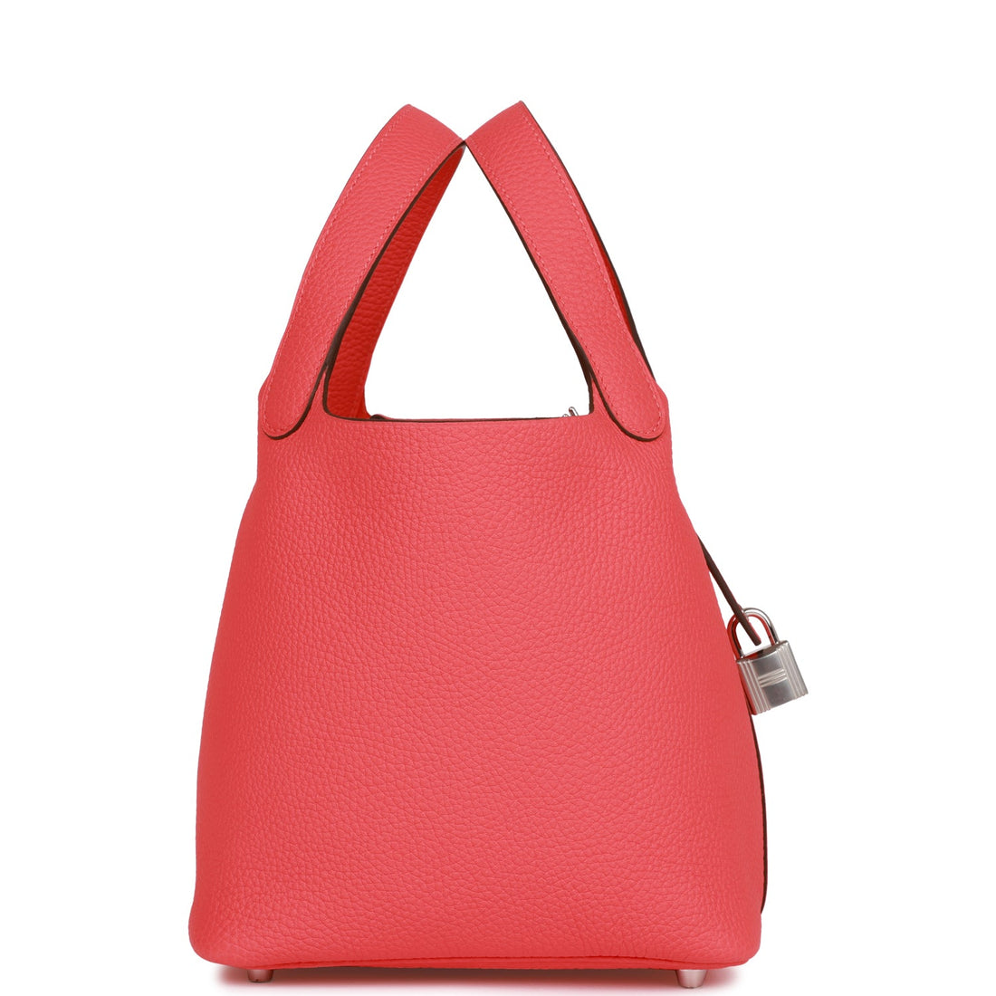Hermes Picotin Lock 18 Rose Texas Leather Palladium Hardware