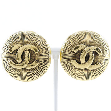 Chanel Coco no mark Gold Plated Earrings