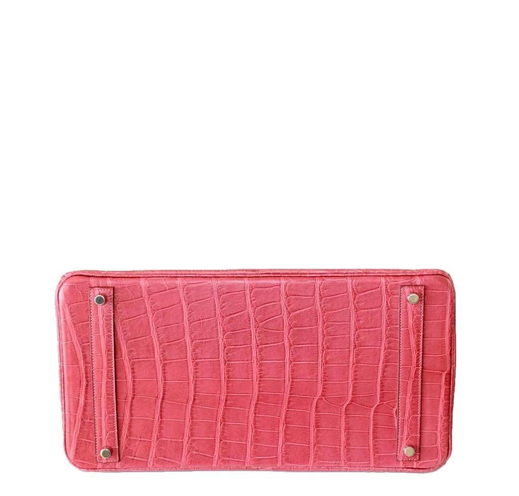 HermÃÂ¨s Birkin 40 Boise de Rose Alligator Bag