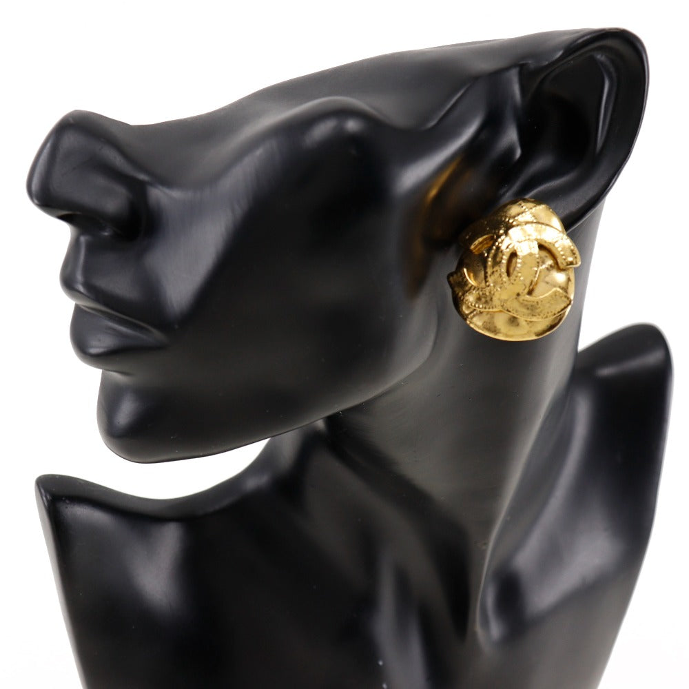 Chanel Coco no mark  Gold Earrings