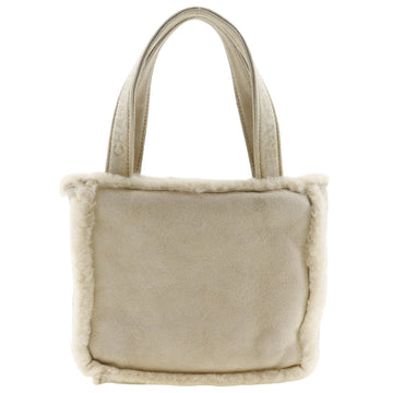 Chanel Shearling Handle Logo Handbag