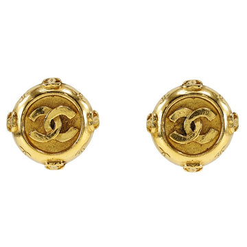 Chanel Coco Mark  Gold Earrings