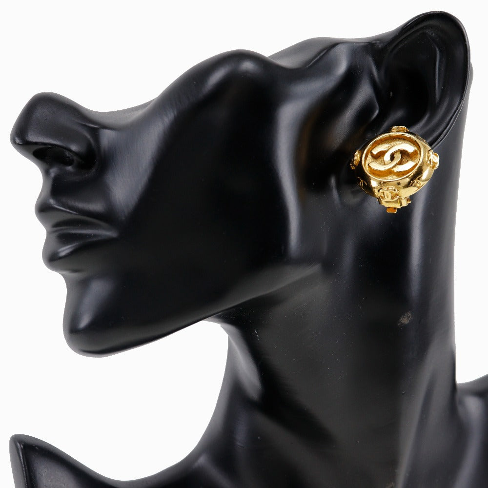 Chanel Coco Mark  Gold Earrings