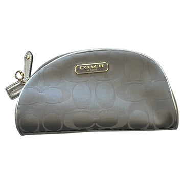 Makeup Bag Designer By Coach In Grey, Size:Small