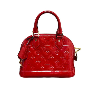 Louis-Vuitton Alma BB Vernis New 1:1 Rep Leather Cherry GHW