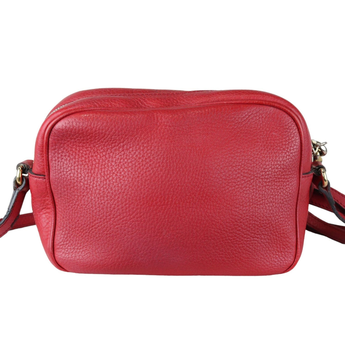 Gucci Soho Disco Bag Small CalBNkin Red GHW