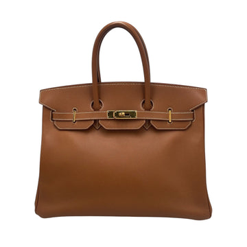 Hermès Birkin 35 Cognac Courchevel Gold