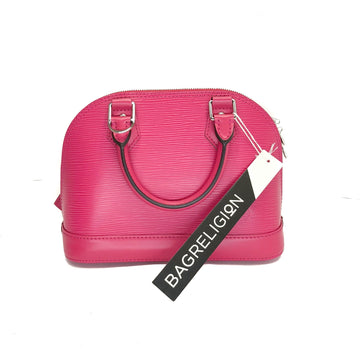 Louis-Vuitton Alma BB Epi Leather Deep Pink