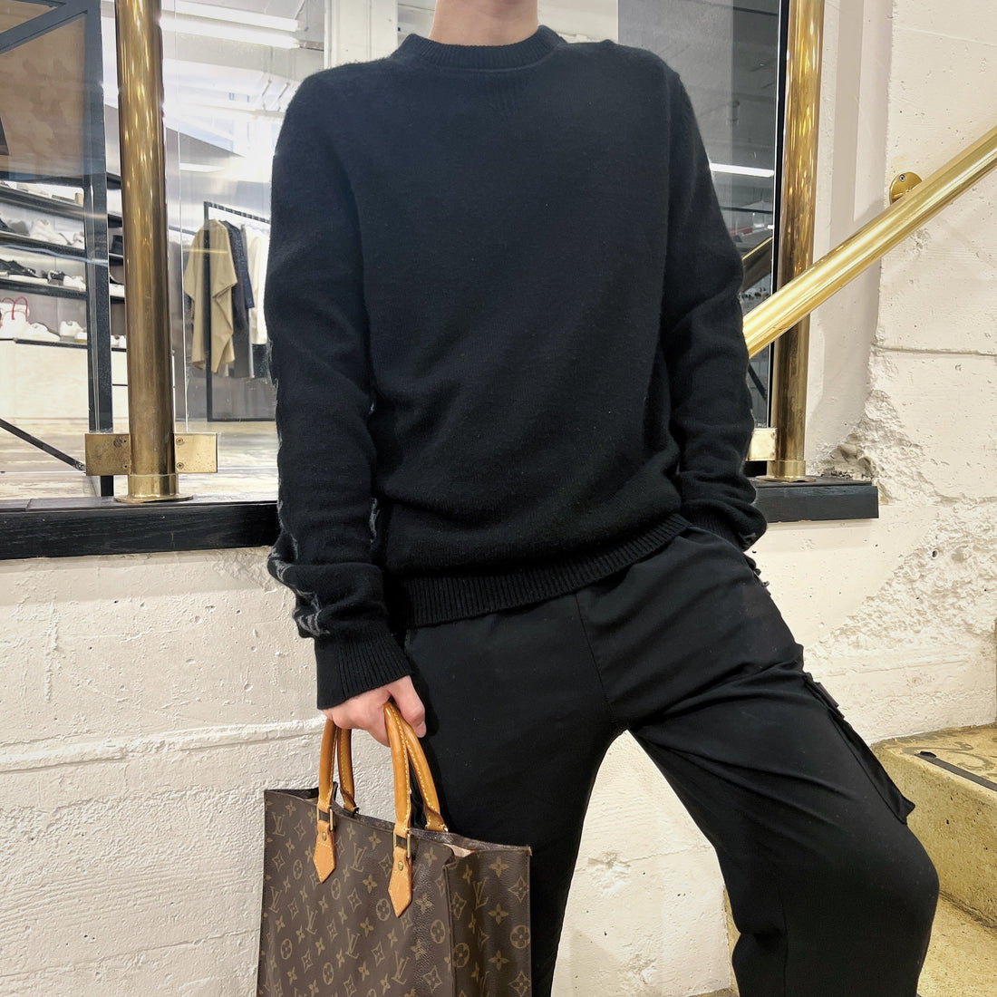 Louis Vuitton Monogram 100%Cashmere Sweater TWS