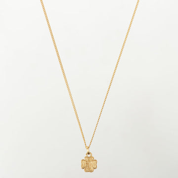 Chanel Rhinestone Clover Motif Necklace