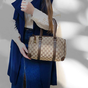 Gucci Abbey Boston GG Canvas Bag TWS