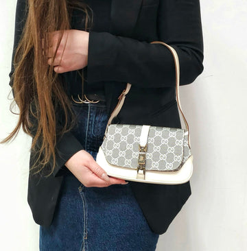 Gucci GG Canvas Mini Jackie O Shoulder Bag TWS
