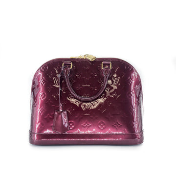 Louis-Vuitton Vernis Amarante Monogram Alma PM