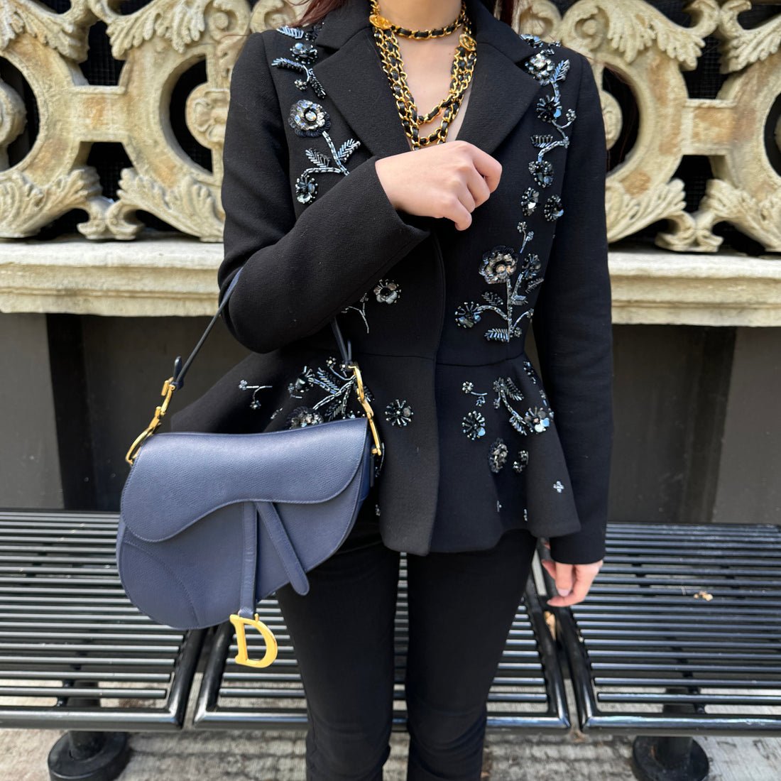 Dior SADDLE BAG Navy TWS