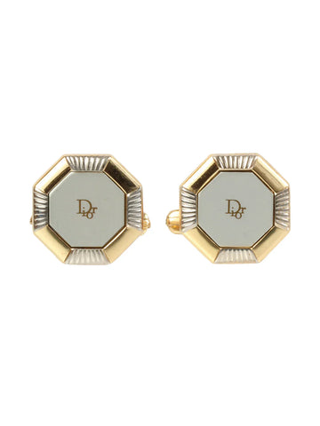 Pearl Street Bags Dior Octagon Logo Cuffs Gold/Silver