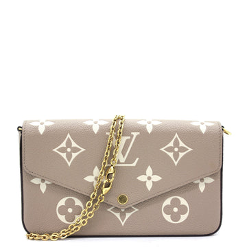 Louis-vuitton Felicie Pochette Bicolor Monogram Empreinte Leather