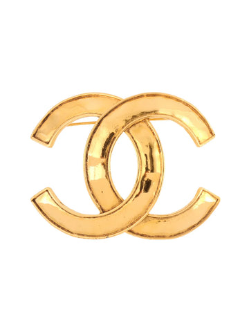 Top Quality Chanel 1994 Made Cc Mark Brooch Gold