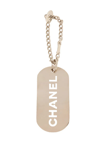 Top Quality Chanel 2007 Made Logo Plate Charm Silver