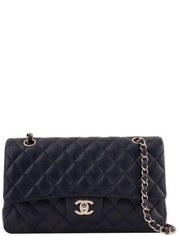 Chanel Around  Made Caviar Skin Classic New Chain Bag Cm Navy