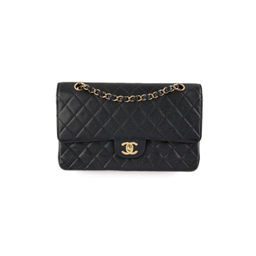 ITEM 17 - Top Quality Chanel  Classic Medium/Large Black Caviar 24K Gold