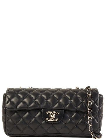 Top Quality Chanel Around 2008 Made East West Classic New Chain Bag Navy