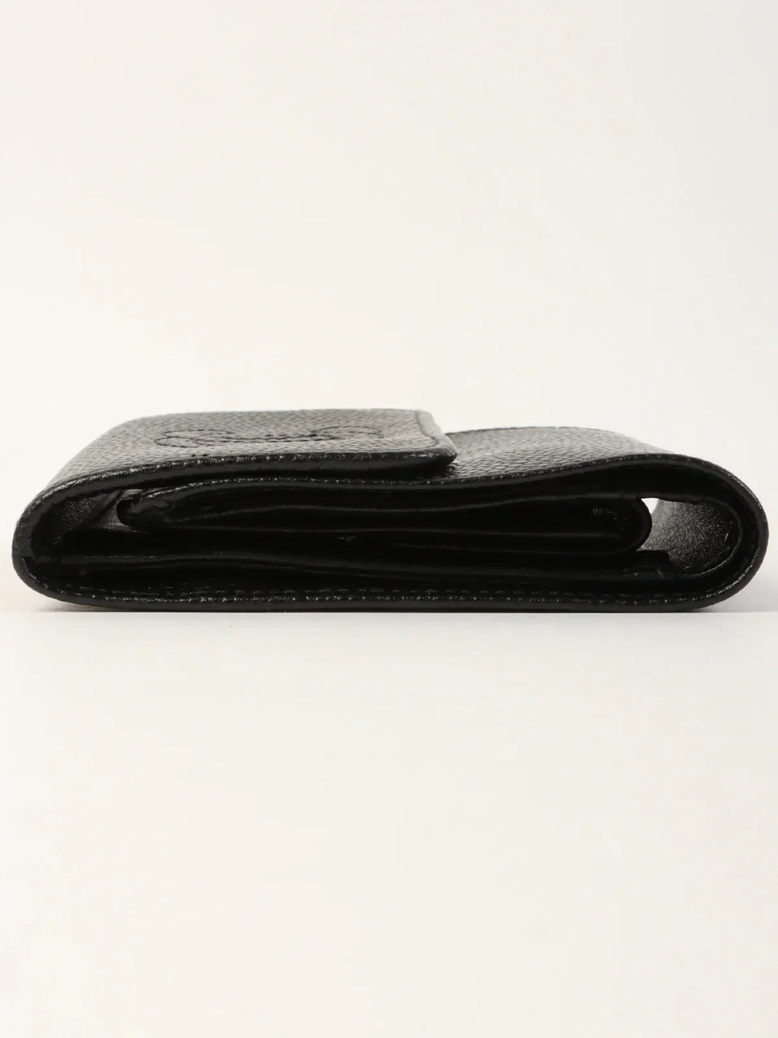 Top Quality Chanel Around 2001 Made Caviar Skin Cc Mark Stitch Wallet Black