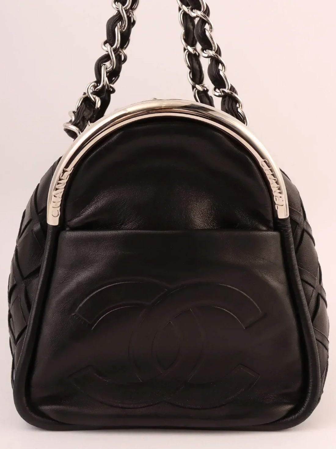 Chanel Around  Made Cc Mark Charm Chain Mini Boston Black