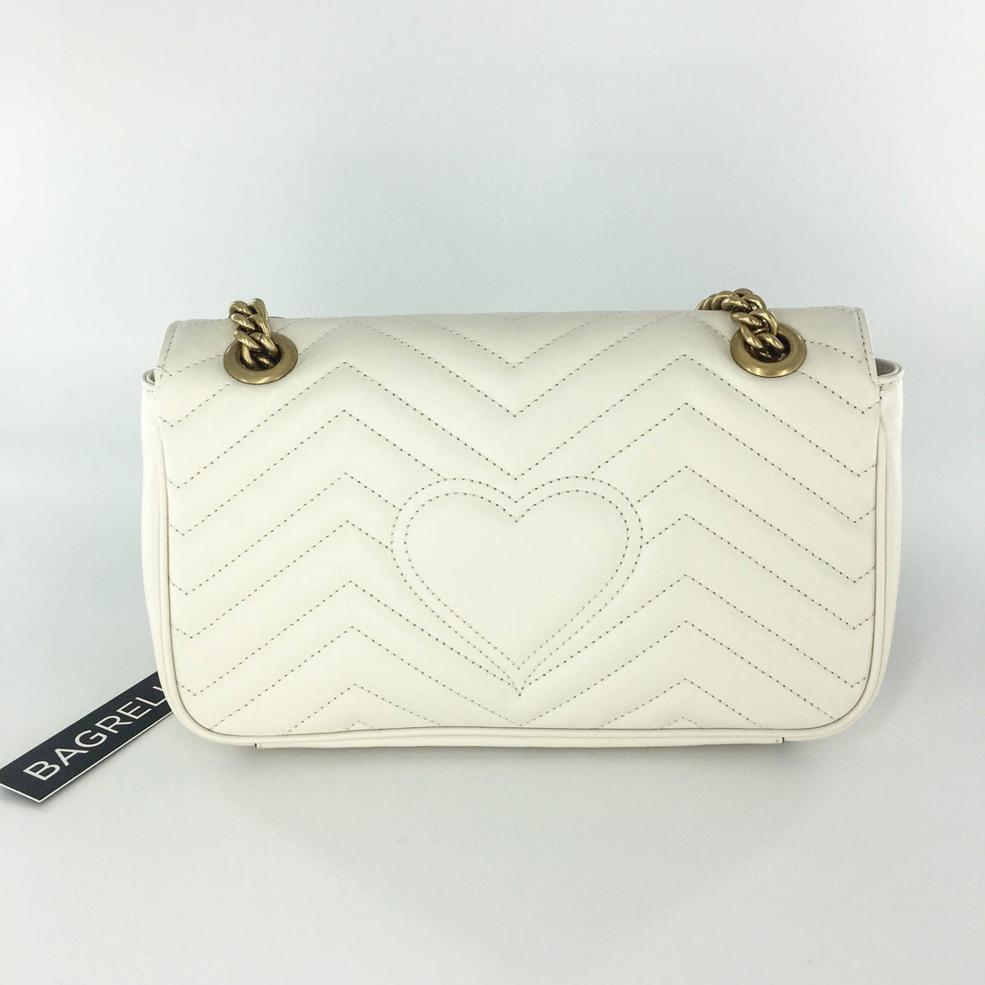 Gucci Marmont Matelasse Small Shoulder Bag in White
