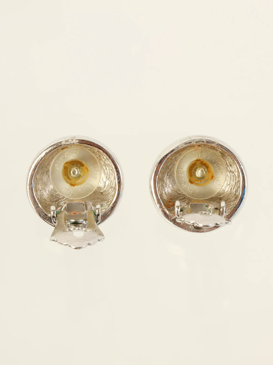 Pearl Street Bags Dior Dome Design Earrings Silver