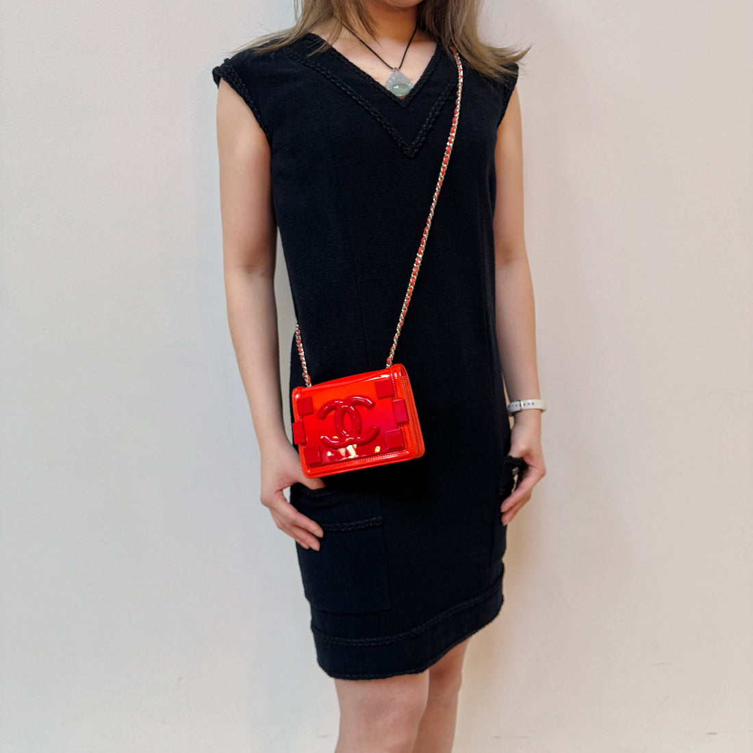 Chanel Limited Edition 2014 Runway Red Ombre CC Flap Bag