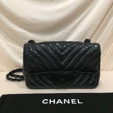 Chanel Black Chevron New 1:1 Rep Black Hardware Single New Shoulder Bag Sku#