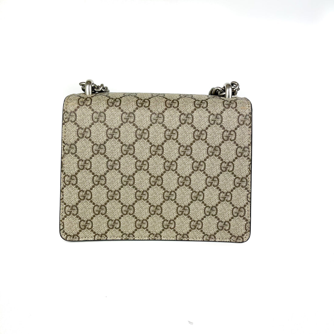 Gucci Dionysus GG Supreme Mini Shoulder Bag with black interior