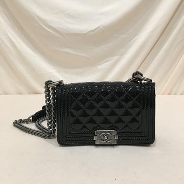Chanel Black New 1:1 Rep Super Mini Boy Shoulder Bag Sku#