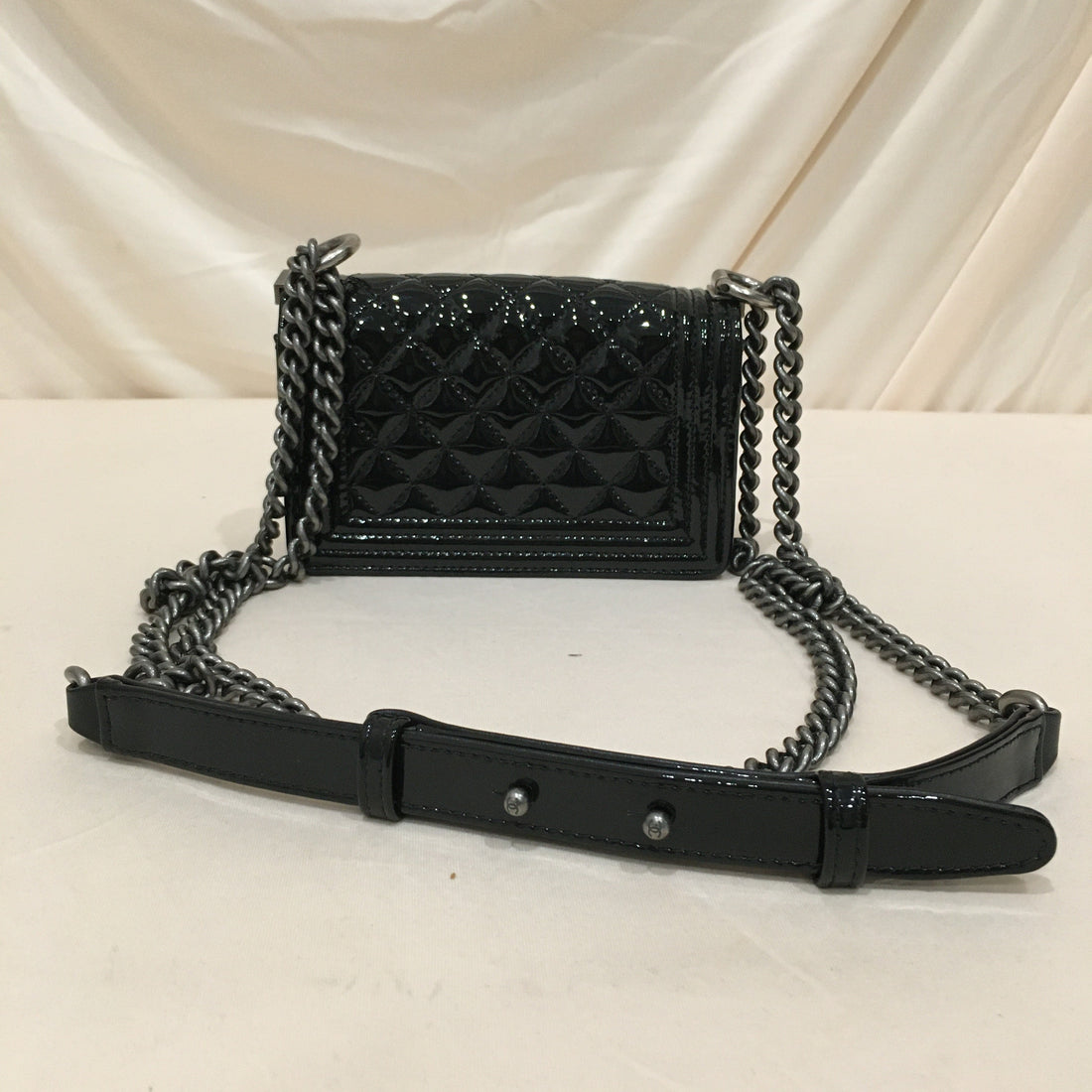 Chanel Black New 1:1 Rep Super Mini Boy Shoulder Bag Sku#