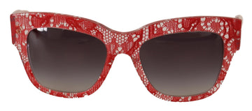 Dolce & Gabbana Sicilian Lace-Inspired Red Men's Sunglasses