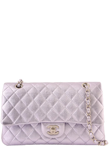 Chanel Around  Made Classic New Chain Bag Cm Metallic Light Purple