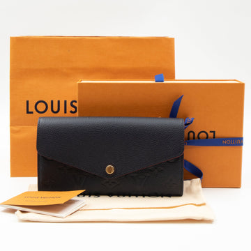 Louis-vuitton Sarah Wallet Monogram Empreinte Marine Rouge