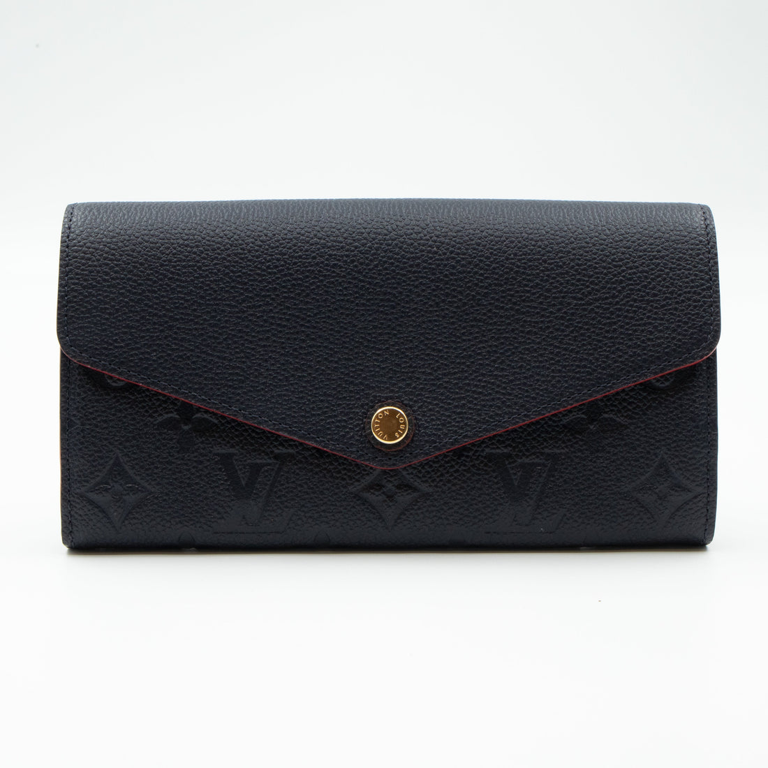 Louis-vuitton Sarah Wallet Monogram Empreinte Marine Rouge
