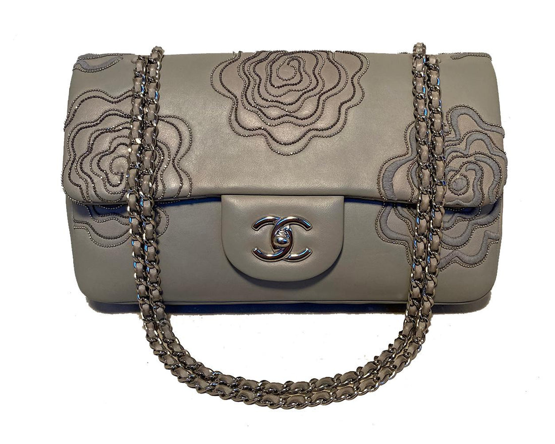 Chanel Camellia Follies Embroidered Medium Classic New
