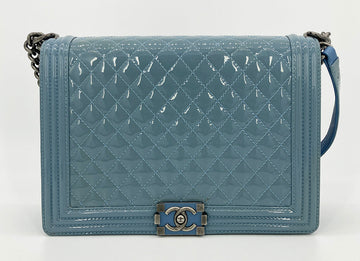 Chanel Light Blue  Large Boy Bag
