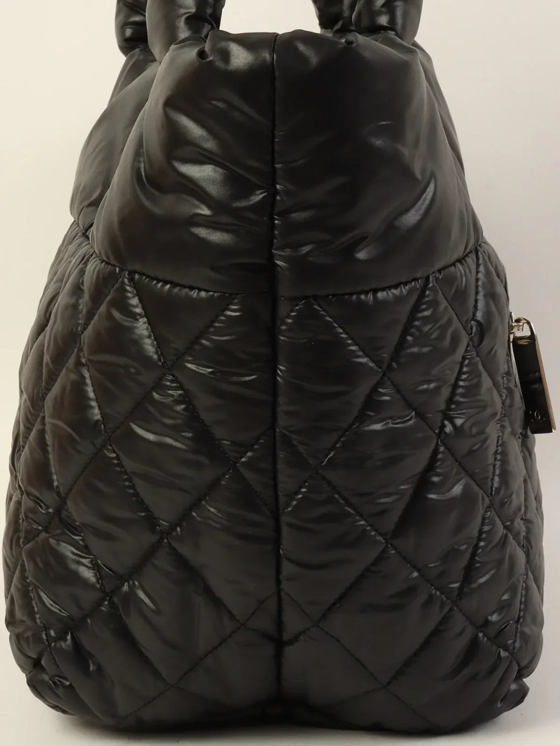 Top Quality Chanel Around 2012 Made Nylon Coco Cocoon Tote Bag Black