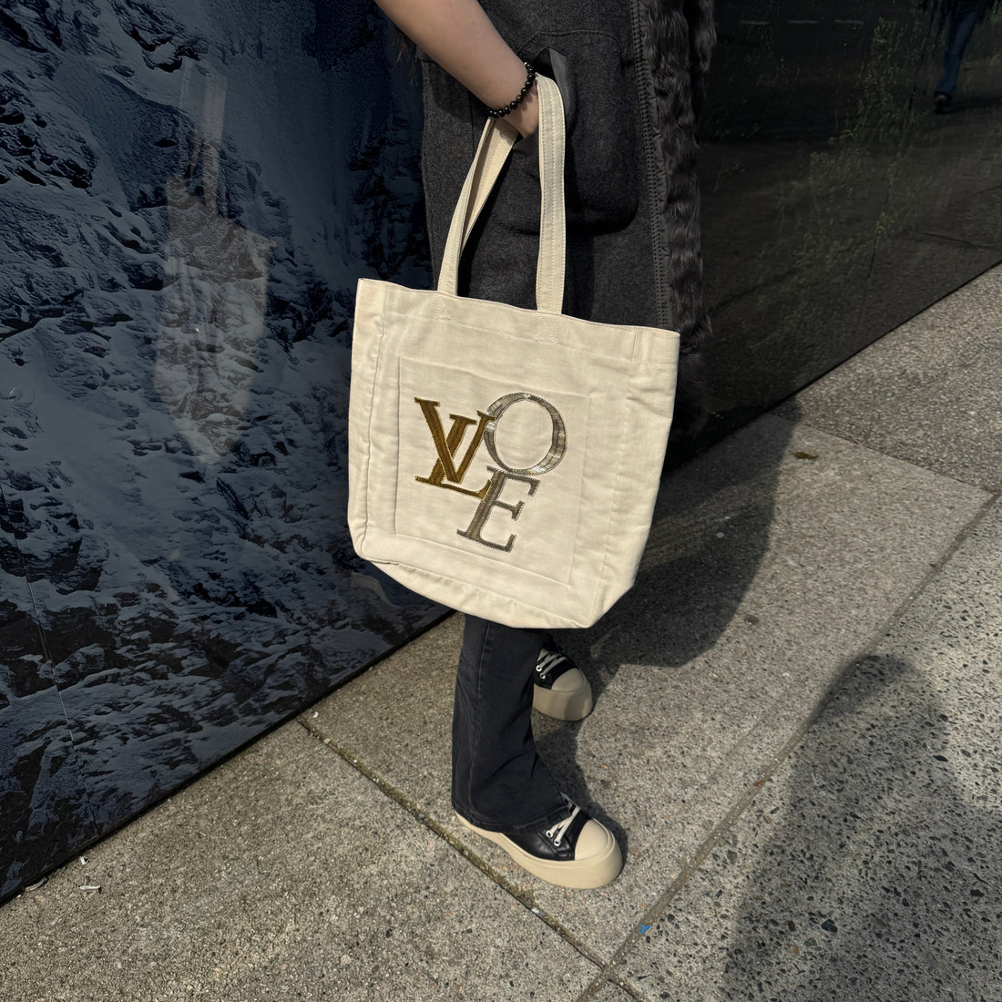 Louis Vuitton  Canvas That's Love Toile Cabas MM