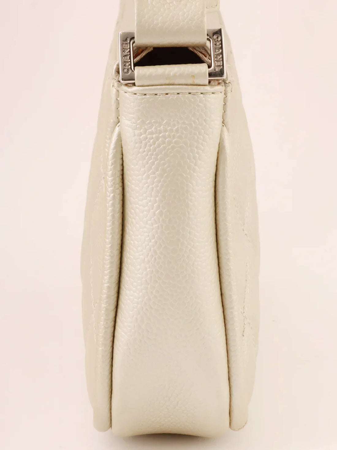Chanel Around  Made Cc Mark Stitch Shoulder Bag Champagne Gold