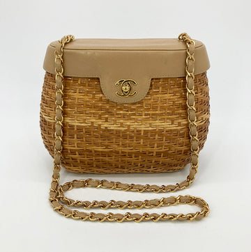 RARE  Chanel Wicker Basket Bag
