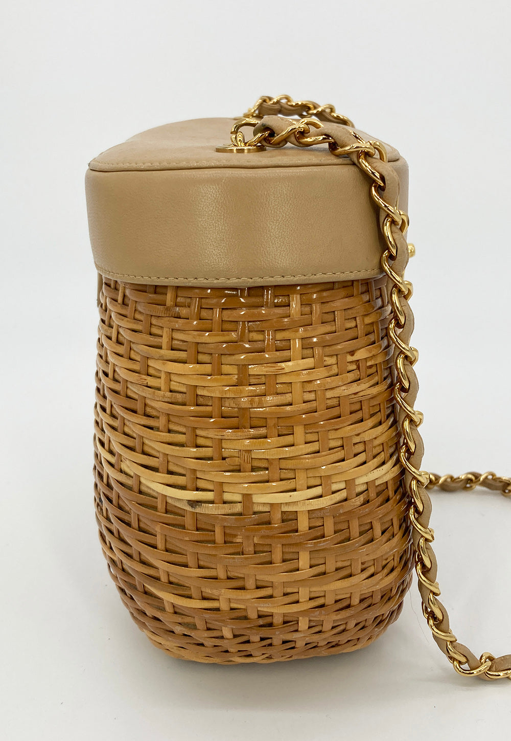 RARE  Chanel Wicker Basket Bag