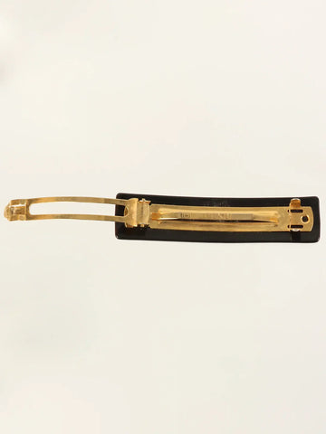 FENDI Logo Hair Clip Black