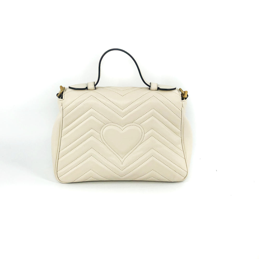 Gucci GG Marmont Chevron Top Handle Bag