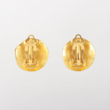 Chanel 1995 Made Round Cc Mark Earrings