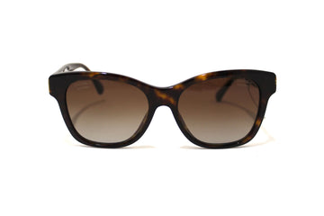 NEW  Chanel Tortoiseshell Polarized Pearl CC Square Sunglasses 5482HA